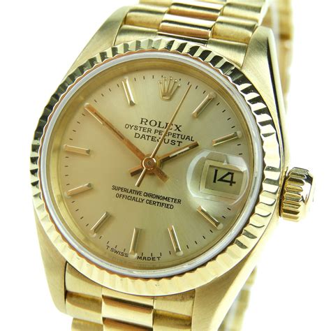 gold Rolex Oyster Perpetual Datejust